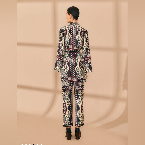 Farm Rio Black Passion Scarf Pants - Picture 8 of 10